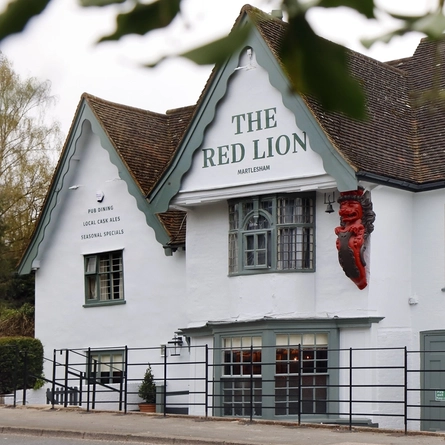 The exterior of The Red Lion.