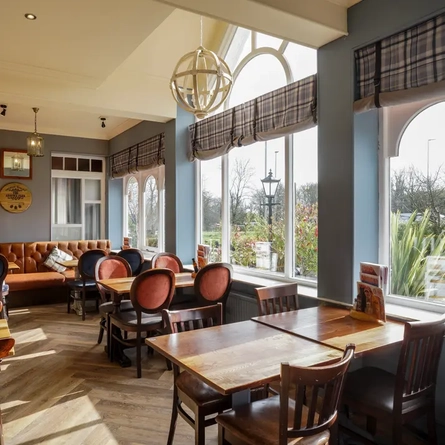 interior restaurant and seating area