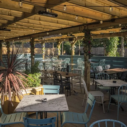 exterior beer garden