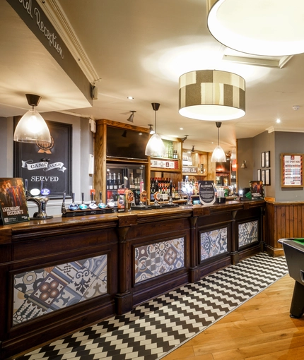 interior bar with pub games