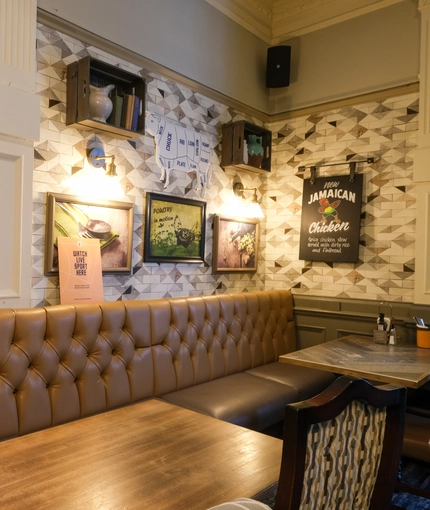 interior of the restaurant