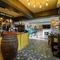 The bar in the Woodman Inn.