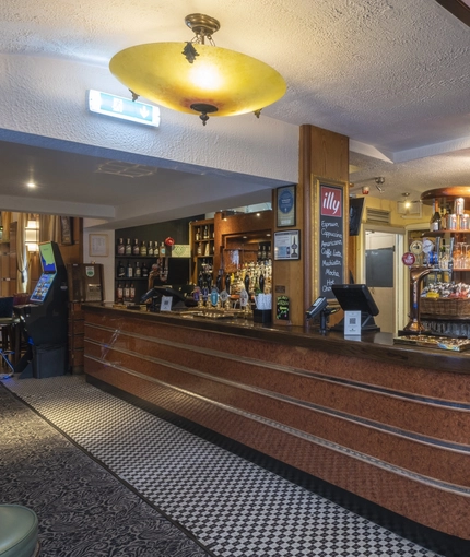 Interior image of bar