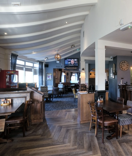 interior bar with seating area