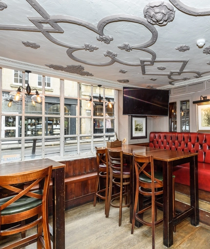 interior restaurant and seating area