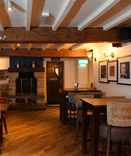 interior restaurant and seating area