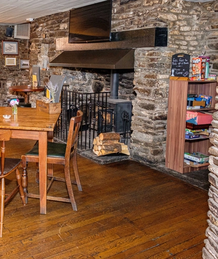 interior restaurant and seating area