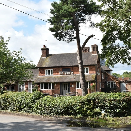 The exterior of The Peacock Inn.