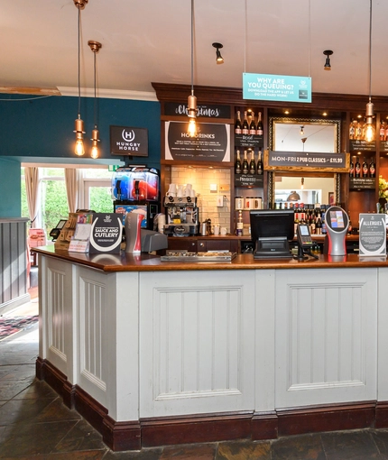 interior bar area of the pub