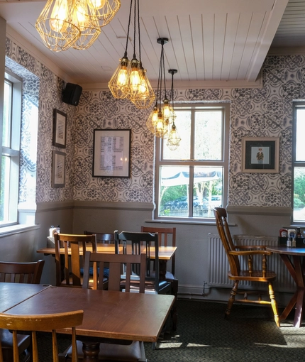 interior restaurant and seating area