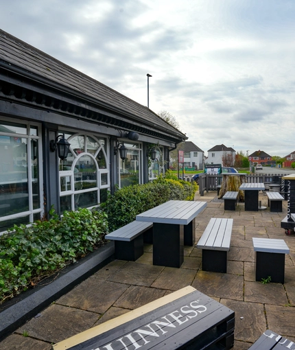 exterior beer garden