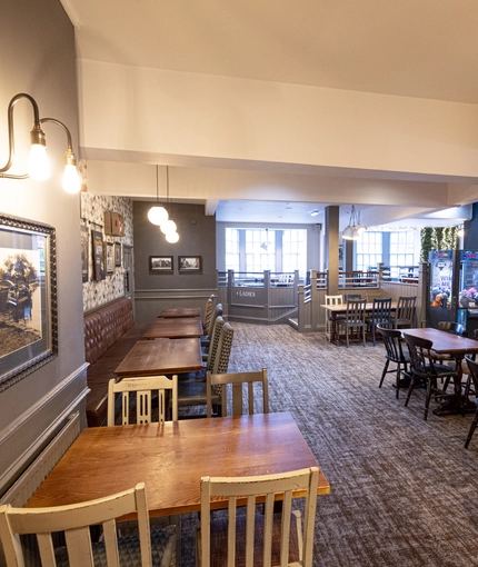 interior restaurant and seating area