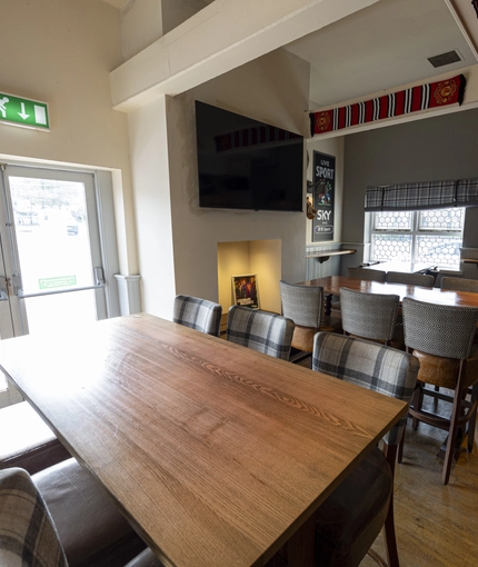 interior restaurant and seating area