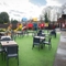 venue exterior with beer garden