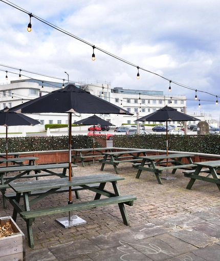 exterior beer garden