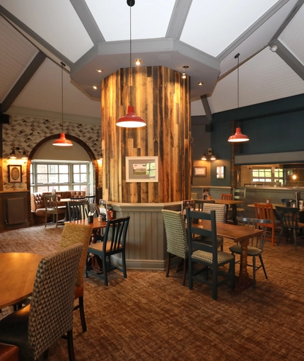 Restaurant area in a pub