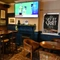 interior seating area and restaurant