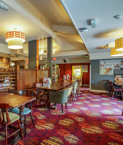Restaurant area in a pub