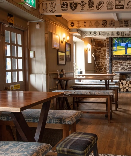 interior restaurant and seating area