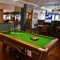 interior seating area and pool table