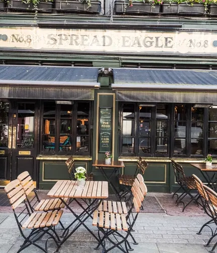The exterior of The Spread Eagle pub