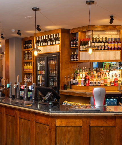 The interior bar at The Woodlands.