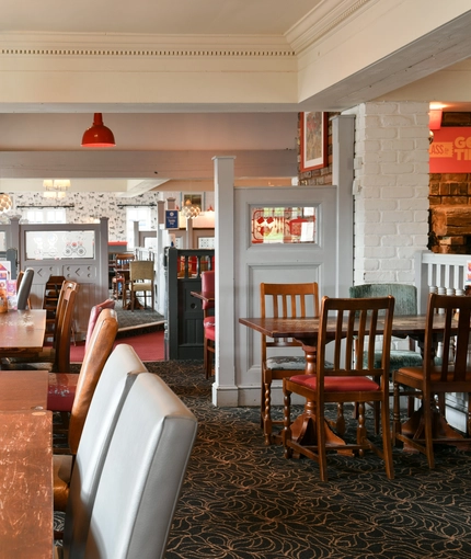 interior restaurant and seating area