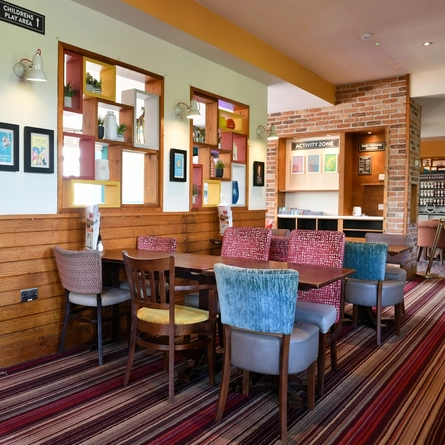 Restaurant area in a pub