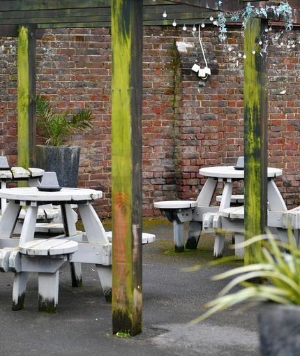 exterior beer garden