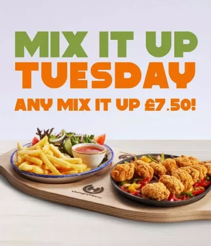 Mix It Up Tuesday - any Mix It Up for £7.50