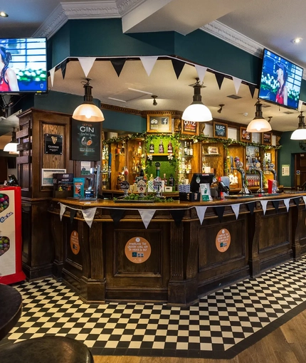 interior bar of the pub