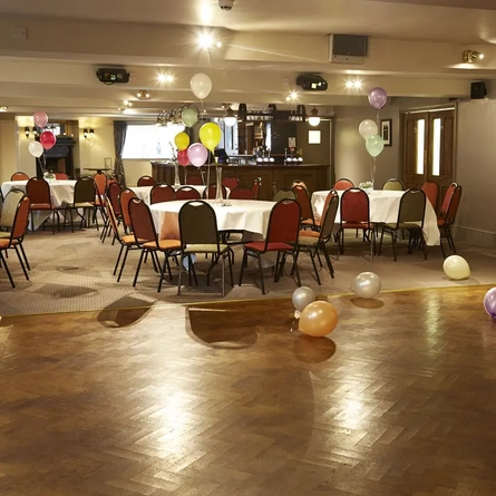 interior function room and seating area