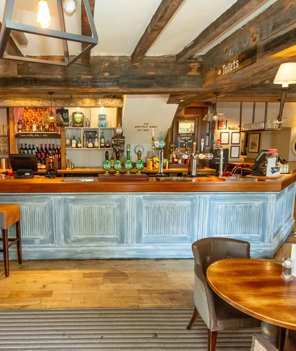 Bar area of venue