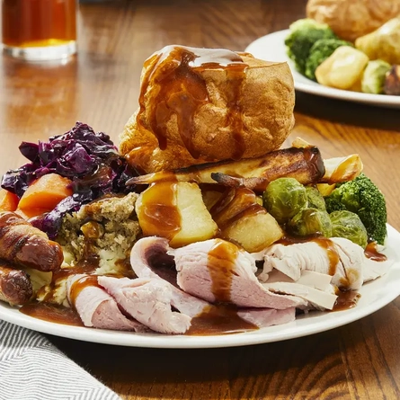 A plate of carvery