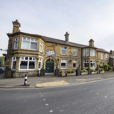 External view of a pub entrance