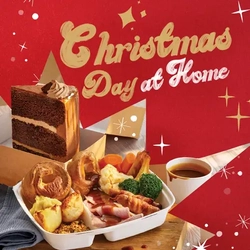 A graphic promoting Christmas at home with Farmhouse Inns.