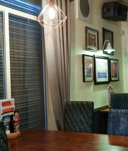 interior dining area of a pub