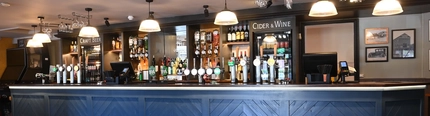 The interior bar at The Kingfisher.
