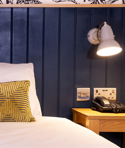 A double room at the Pen & Parchment.