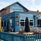 Exterior and beer garden of the Cricketers pub in Southwick