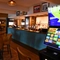 interior seating area and bar