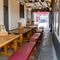 Exterior bench seating at Ye Olde Mitre in Barnet.