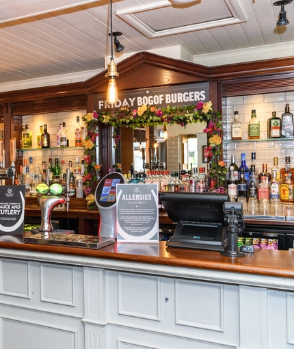 interior bar area of the pub