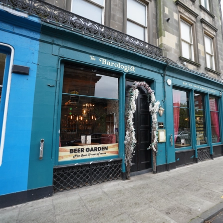 The exterior facade of The Barologist in Edinburgh.