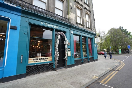 The exterior facade of The Barologist in Edinburgh.