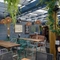 The beer garden at the Woodman Inn.