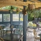 The exterior undercover beer garden seating area at The Crown & Horseshoes.