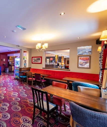 interior restaurant and seating area