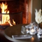 The fireplace at The Watermill
