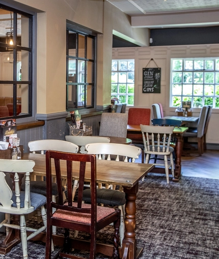 interior seating area of the pub